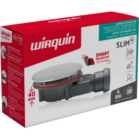 Сифон для душевого поддона Wirquin SLIM сверхплоский сухой затвор слив D90 мм 30723365
