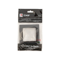 1-местная рамка EKF Стокгольм черная PROxima EXM-G-302-30