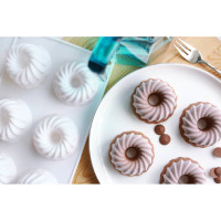 Силиконовая форма для пирожных S-Chief 285x17x35 см мини-кексы - 6 ячеек 562311