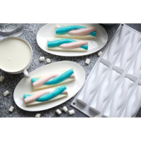 Силиконовая форма для пирожных S-Chief 30x175x3 см маршмеллоу - 8 ячеек 569086