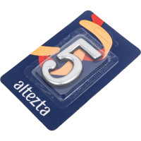 Дверная цифра Левша "5" ALTEZTA хром У4-9095.Х