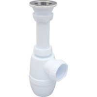 Сифон для раковины Wirquin Минор с выпуском и гибким соединением 30987140