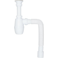 Сифон для раковины Wirquin Минор с выпуском и гибким соединением 30987140