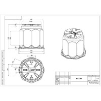 Пластиковый колодец POLIMER GROUP RUWEL КС-1М SK01020201