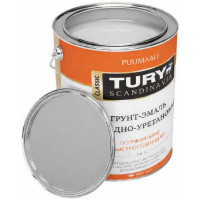 Грунт-эмаль TURY АУ по ржавчине 3 в 1 светло-серая (RAL 7035), 0,9 кг 20013257