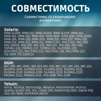 Комплект сварочный для MMA 200А, 2 м, разъем DX 25 SOLARIS WA-4210