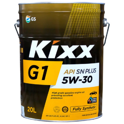 Синтетическое моторное масло KIXX G1 SN Plus 5w-30 20л L2101P20E1