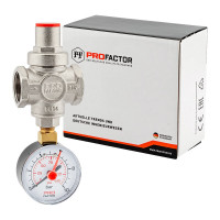 Редуктор давления PROFACTOR поршневой, c манометром 3/4" PF PRV 251.20G
