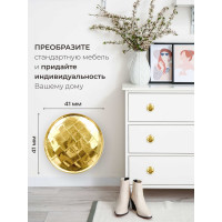 Деревянная ручка для мебели Blumen Haus Золотой слиток цвет золотой 66288
