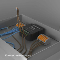 Реле Умный дом Elektrostandard - 76007/00 черный 2 канала 1150W a059326