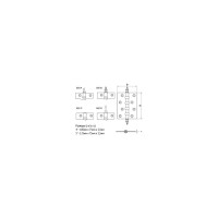 Универсальная дверная петля Palladium N 500 C-5" CP 00011763