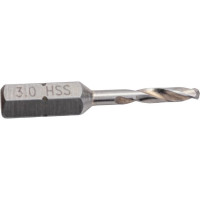 Сверло по металлу 3.0x38/16 мм, HSS-G, 118 градусов, Hex-1/4" VOLKEL V67130