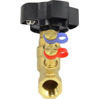 Балансировочный латунный клапан DN.ru КБЛР Ду15 Ру16, муфтовый D080-00501