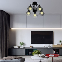 Светильник ЭЛЕТЕХ Берта 151 черный муар (Плафон 06333) НСБ 01-5x60-132 Е27 ИУ 1005404645