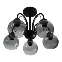 Светильник ЭЛЕТЕХ Берта 151 черный муар (Плафон 06333) НСБ 01-5x60-132 Е27 ИУ 1005404645