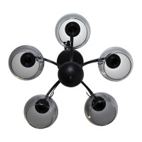 Светильник ЭЛЕТЕХ Берта 151 черный муар (Плафон 06333) НСБ 01-5x60-132 Е27 ИУ 1005404645