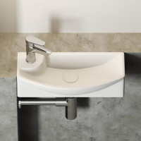 Подвесной умывальник Ceramicanova прямоугольный, с крепежом Element 455x220x130 мм CN6038R