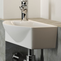 Подвесной умывальник Ceramicanova прямоугольный, с крепежом Element 455x220x130 мм CN6038R