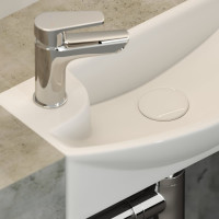 Подвесной умывальник Ceramicanova прямоугольный, с крепежом Element 455x220x130 мм CN6038R
