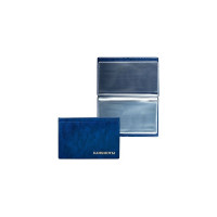 Альбом нумизмата для 24 бон (купюр) Staff 125x185 мм, ПВХ, синий 238079