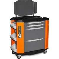 Инструментальная тележка Toollbox с экраном серии premium ТВР-4 RAL 2008
