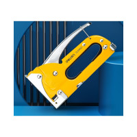 Cтроительный мебельный металлический степлер DELI DL238001 D-скобы, тип 53А, 4-8мм 98415