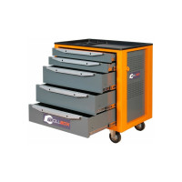 Инструментальная тележка Toollbox с центральным замком серии standart TBS-5 RAL 2008