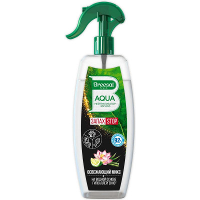 Освежитель AQUA-нейтрализатор запаха Breesal "Освежающий микс" (12) В/40006