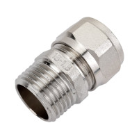 Прямой соединитель BYR PEX Н.Р. 1/2" х 16 (1.8) для подключения приборов, никель 1080