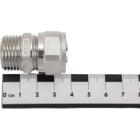Прямой соединитель BYR PEX Н.Р. 1/2" х 16 (1.8) для подключения приборов, никель 1080