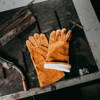 Краги сварщика с подкладкой Jeta Safety двойной кевларовый шов JWK301-10/XL 6 пар JWK301-XL/УПАК