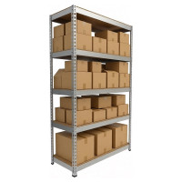 Стеллаж IRONMEBEL Optimus Hook Pro 2500x1500x600 мм, 5 ярусов M-СГРФОЦ2500x1500x600x5