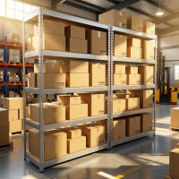 Стеллаж IRONMEBEL Optimus Hook Pro 2500x1500x600 мм, 5 ярусов M-СГРФОЦ2500x1500x600x5