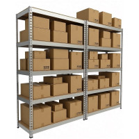 Стеллаж IRONMEBEL Optimus Hook Pro 2500x1500x600 мм, 5 ярусов M-СГРФОЦ2500x1500x600x5