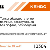 Тонкогубцы KENDO 200 мм/8" 10304