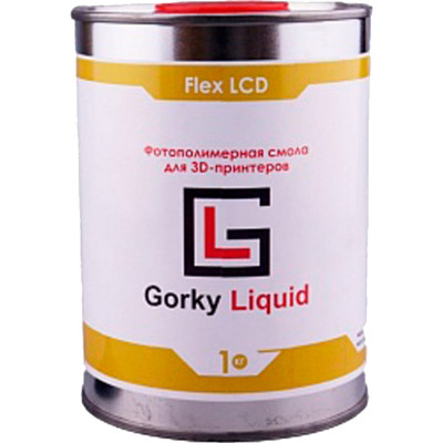 Gorky Liquid Фотополимерная смола Flex Черная 1 кг 52069