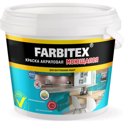 FARBITEX Краска акриловая моющаяся(13.0 кг) 4300004281