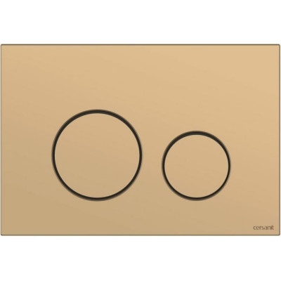 Cersanit Кнопка TWINS для LINK PRO/VECTOR/LINK/HI-TEC пластик золотой матовый 63524