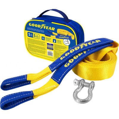 Goodyear Динамическая стропа (рывковая) с шаклом 5 тонн, 5 метров GY004011