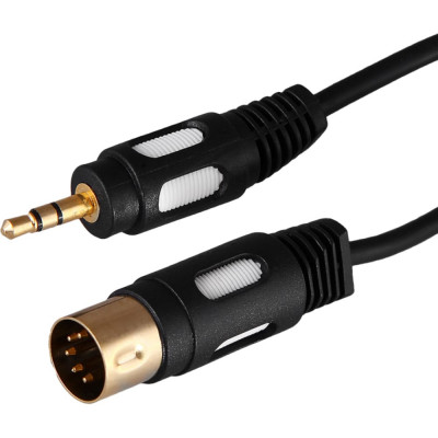 REXANT Кабель DIN 5 Pin - Stereo 3,5 мм 1,5 м Gold 17-2502