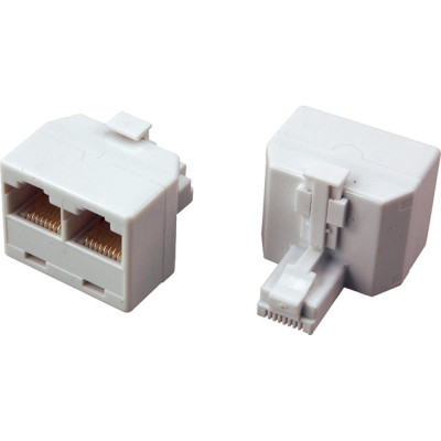 REXANT Переходник сетевой LAN, штекер RJ-45 (8Р8С) -2 гнезда RJ-45 (8Р8С) 06-0113-B