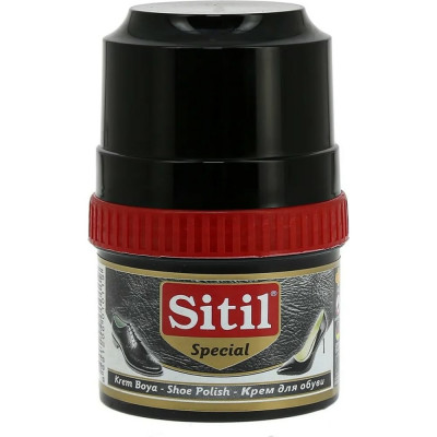 Sitil Shoe Polish Крем-блеск для обуви /черный/ 200мл. 117.01 SSHB