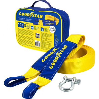 Goodyear Динамическая стропа (рывковая) с шаклом 10 тонн, 8 метров GY004013