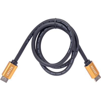 REXANT Кабель HDMI 2.0 Gold, 4К 60Hz, 1 метр 17-6102