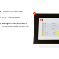 Gigant Светодиодный прожектор 50W 6400К 220V. GLS-50