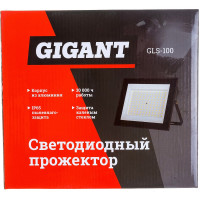Gigant Светодиодный прожектор 100W 6400К 220V. GLS-100