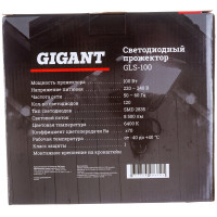 Gigant Светодиодный прожектор 100W 6400К 220V. GLS-100