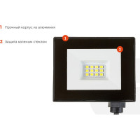 Gigant Светодиодный прожектор 10W 6400К 220V. GLS-10