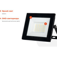 Gigant Светодиодный прожектор 30W 6400К 220V. GLS-30