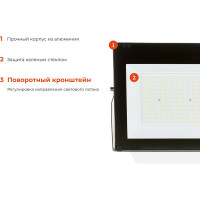 Gigant Светодиодный прожектор 150W 6400К 220V. GLS-150